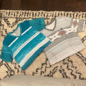 Hurley T-shirts (2) Size L